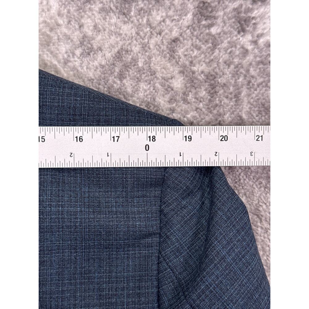 John Varvatos Signature Tailored Suit 42 R Mens Bleeker Blue Italian Wool - Picture 4 of 15